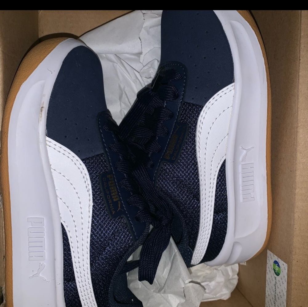 PUMA Navy Blue like new w/box